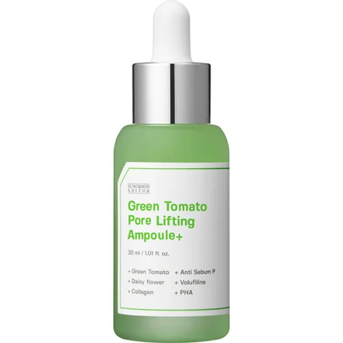 Ампульна ліфтинг-сироватка для звуження пор Sungboon Editor Green Tomato Pore Lifting Ampoule+, 30 мл.