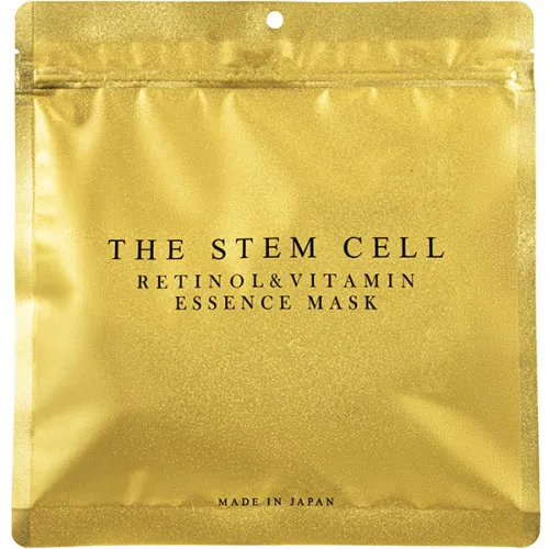 Тканевая маска для лица Kor Japan The Stem Cell Retinol & Vitamin Essence Mask со стволовыми клетками, витамином С и