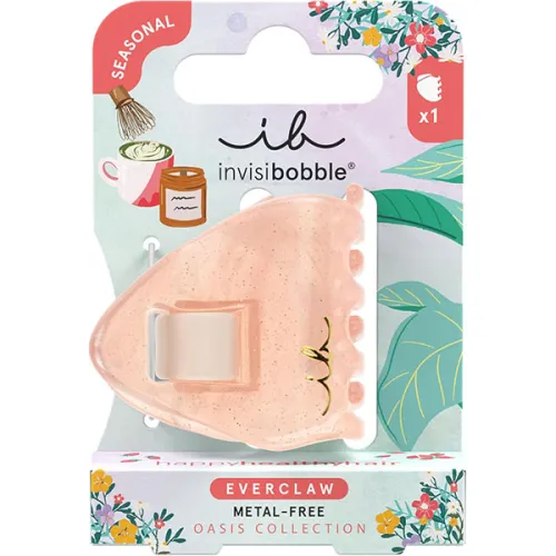 Заколка-краб для волос «коралловый оазис» Invisibobble Everclaw Mini Oasis Coral Crush