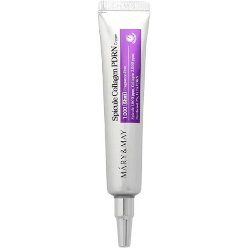 Крем для обличчя Mary & May Spicule Collagen PDRN Cream зі спікулами, колагеном та PDRN, 15 мл.