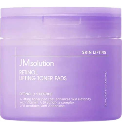 Тонер-пади для вирівнювання тону обличчя JMsolution Retinol Lifting Toner Pads з ретинолом