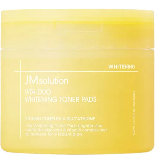 Тонер-пади для освітлення шкіри обличчя JMsolution Vita Duo Whitening Toner Pads з вітамінами та глутатіоном