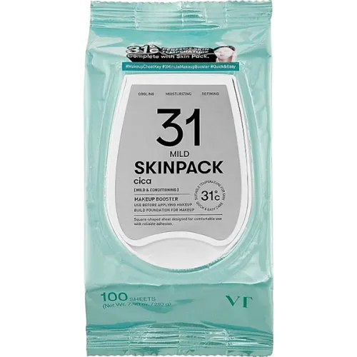 Заспокійлива маска-пад для обличчя VT Cosmetics Skin Pack Mild Cica з екстрактом центели