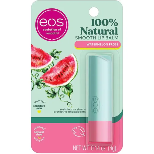 Зволожуючий та пом'якшуючий бальзам для губ «кавун» EOS 100% Natural Smooth Lip Balm Watermelon Frose, 4 г.