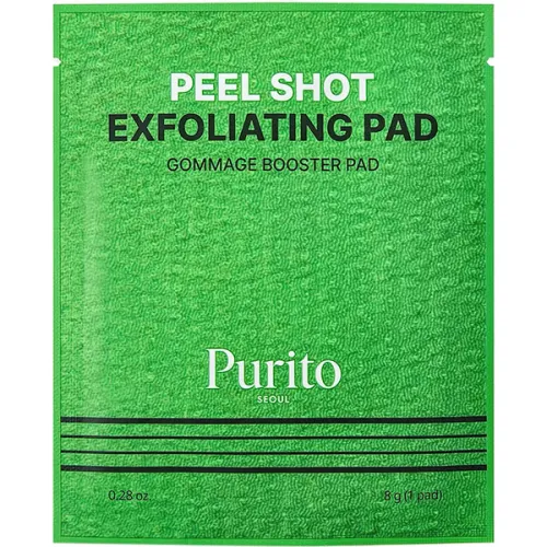 Пилинг-пады для лица Purito Seoul Peel Shot Exfoliating Pad с древесным углем и энзимами, 8 шт. х 8 г.