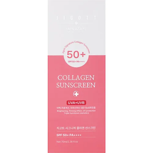 Солнцезащитный крем для лица Jigott Signature Collagen Sunscreen SPF50+ PA++++, 70 мл. - вид 2