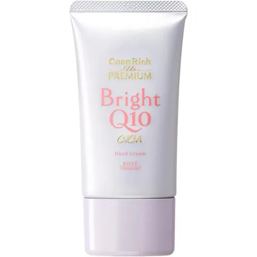 Омолаживающий крем для рук Kose CoenRich The Premium Bright Q10 Cica Hand Cream SPF25 PA++ с солнцезащитой, 60 г.