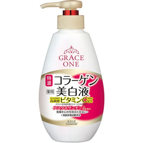 Молочко для вирівнювання тону та відновлення шкіри обличчя Kose Grace One Whitening Perfect Milk, 230 мл.