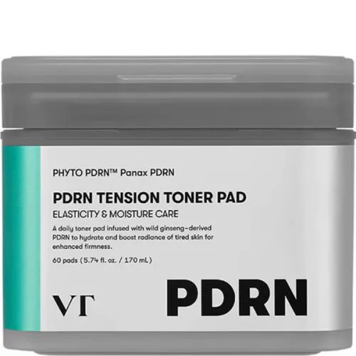 Тонер-пади для пружності та глибокого зволоження шкіри обличчя VT Cosmetics PDRN Tension Toner Pad з PDRN