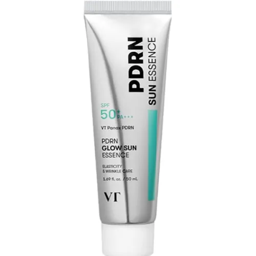 Сонцезахисна зволожуюча есенція для обличчя VT Cosmetics PDRN Glow Sun Essence SPF50+ PA+++ з PDRN, 50 мл.