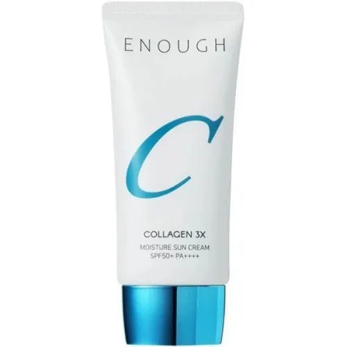Увлажняющий солнцезащитный крем для лица Enough Collagen 3X Moisture Sun Cream SPF50+ PA++++ с коллагеном, 50 г.
