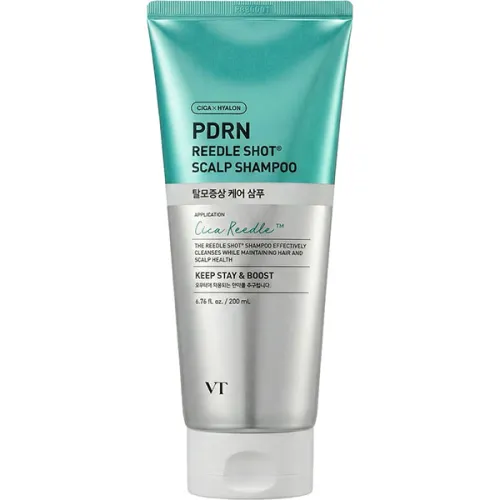Шампунь для кожи головы VT Cosmetics PDRN Reedle Shot Scalp Shampoo с микроиглами и PDRN, 200 мл.