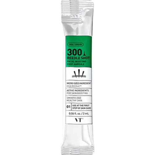 Ампульна сироватка-бустер для обличчя VT Cosmetics Reedle Shot 300 Facial Boosting First Ampoule з екстрактом центелли та