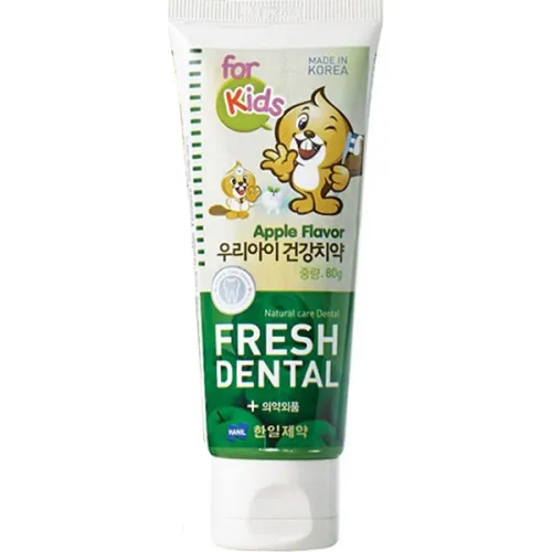 Зубна паста для дітей Hanil Fresh Dental For Kids Apple Toothpaste зі смаком яблука, 80 г.