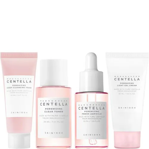 Набор для сужения пор SKIN1004 Madagascar Centella Poremizing Travel Kit с экстрактом центеллы