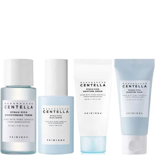 Интенсивно-увлажняющий набор для лица SKIN1004 Madagascar Centella Hyalu-Cica Travel Kit с гиалуроновой кислотой и