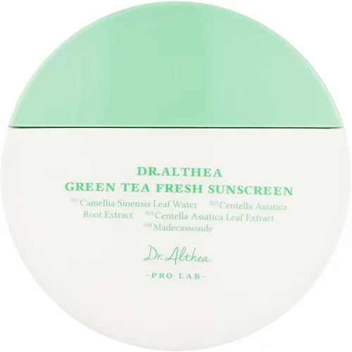 Сонцезахисний крем для обличчя Dr.Althea Green Tea Fresh Sunscreen SPF50+ PA++++ з екстрактом зеленого чаю, 45 мл.
