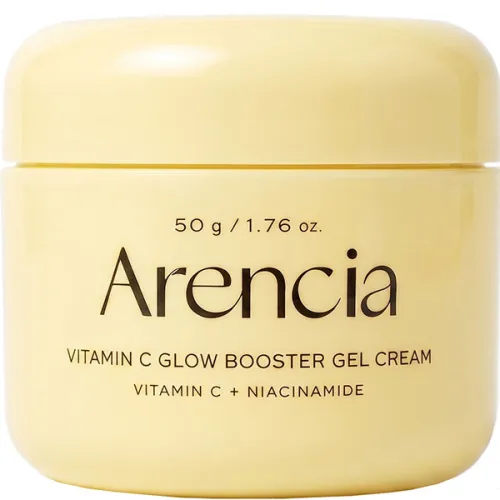 Легкий крем-гель для сяйва шкіри обличчя Arencia Vitamin C Glow Booster Gel Cream з вітаміном C, 50 г.