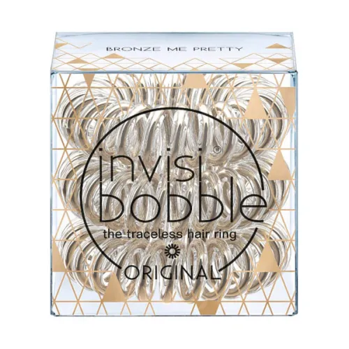 Резинка-браслет для волос «бронзовая» Invisibobble Original Time To Shine Bronze Me Pretty