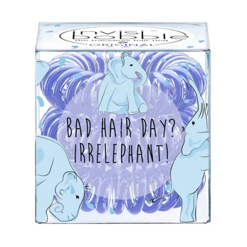 Резинка-браслет для волос «васильковая» Invisibobble Original Bad Hair Day? Irrelephant!