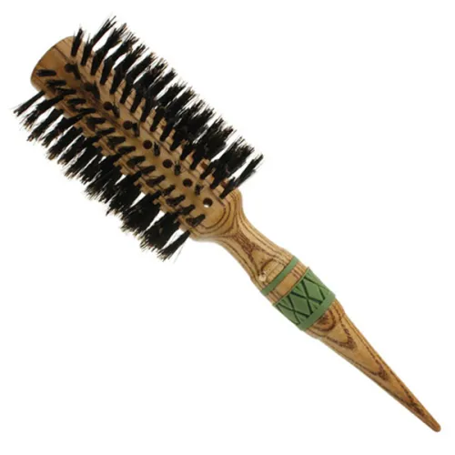 Брашинг для волосся на дерев’яній основі Hairway Round Brush Flexion