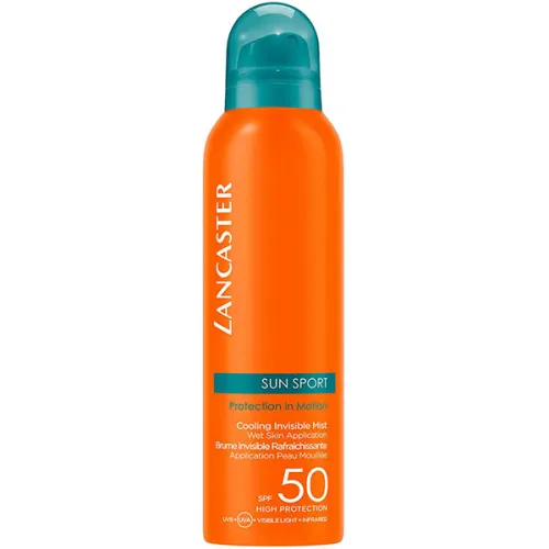 Невидимий сонцезахисний охолоджуючий серпанок для тіла Lancaster Sun Sport Cooling Invisible Mist SPF50, 200 мл.