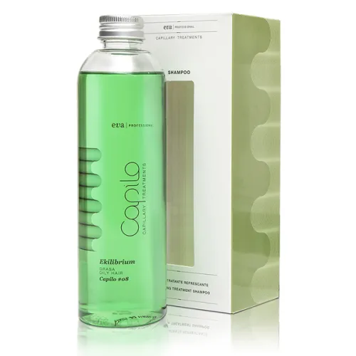 Освіжаючий лікувальний шампунь для жирної шкіри голови Eva Professional Capilo Ekilibrium Shampoo #08, 250 мл.