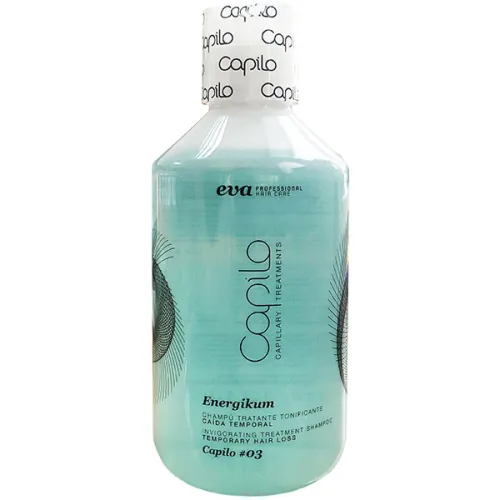 Лікувальний шампунь проти періодичного випадіння волосся Eva Professional Capilo Energikum Shampoo #03, 300 мл.