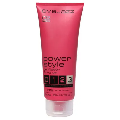 Гель для укладки волосся Eva Professional Evajazz Power Style Gel з екстремальною фіксацією, 200 мл.