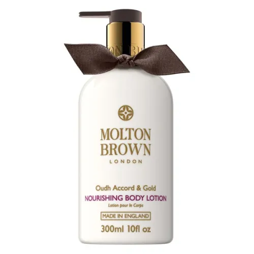 Питательный лосьон для тела «завораживающий оуд и золото» Molton Brown Oudh Accord & Gold Nourishing Body Lotion, 300 мл.