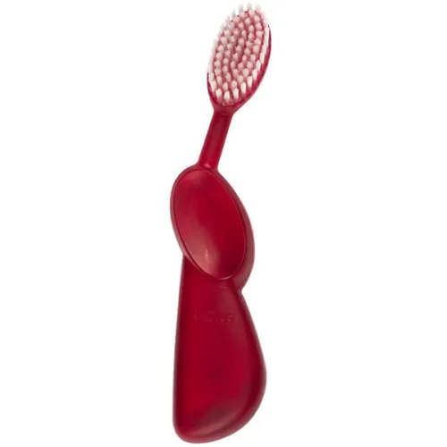 Зубная щетка для правши «красно-белая» Radius Original Toothbrush Right Hand Red