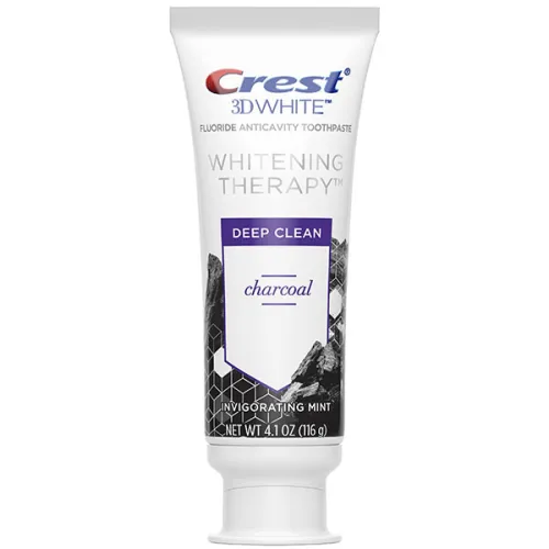 Відбілююча зубна паста Crest 3D White Whitening Therapy Charcoal Deep Clean Fluoride Toothpaste з вугіллям, 116 г.