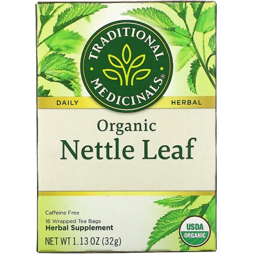 Травяной чай из листьев крапивы Traditional Medicinals Organic Nettle Leaf, 16 шт. х 2 г.
