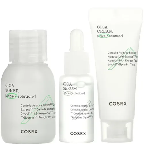 Набір для чутливої шкіри обличчя Cosrx CICA-7 Relief Kit із екстрактом центелли
