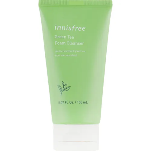 Пенка для умывания и снятия макияжа Innisfree Green Tea Cleansing Foam с экстрактом зеленого чая, 150 мл.