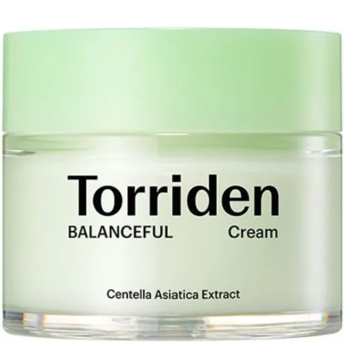 Успокаивающий крем для чувствительной кожи лица Torriden Balanceful Cica Cream с экстрактом центеллы, 80 мл.