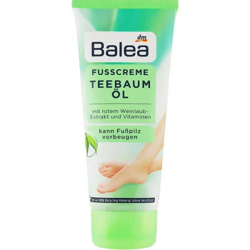 Крем для ніг «олія чайного дерева» Balea Foot Cream Tea Tree Oil, 100 мл.
