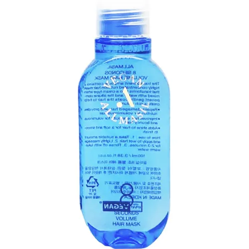 Маска для об’єму волосся All Masil 8 Seconds Volume Hair Mask з рослинними екстрактами, 200 мл.