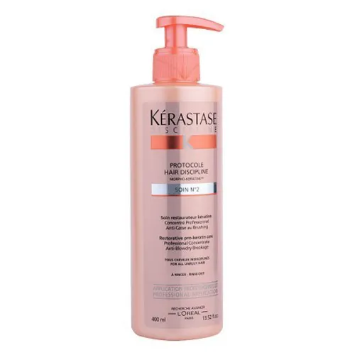 Відновлюючий прокератиновий догляд для неслухняного волосся Kerastase Discipline Protocole Hair Discipline Soin № 2, 400 мл.