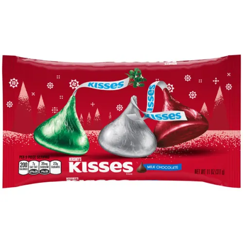 Цукерки Hershey’s Kisses Holiday Milk Chocolate із молочного шоколаду, 311 г.