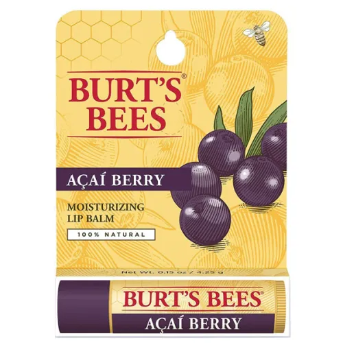 Бальзам для губ «ягода асаї» Burt’s Bees Acai Berry Lip Balm, 4.25 г.
