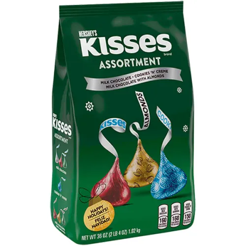 Конфеты из молочного шоколада ассорти Hershey’s Kisses Holiday Assortment, 1020 г.