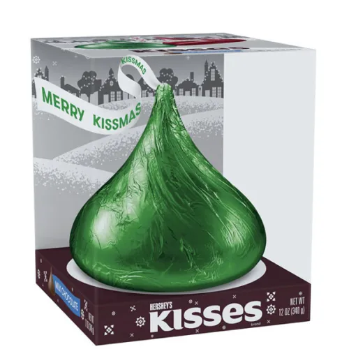 Большая конфета из молочного шоколада Hershey’s Kisses Giant Holidays Milk Chocolate, 340 г.