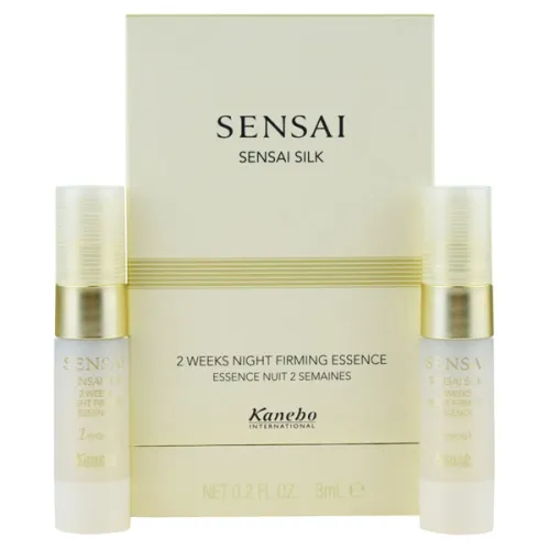 Нічний 2-тижневий курс відновлення шкіри обличчя Kanebo Sensai Silk 2 Weeks Night Firming Essence, 2 шт. x 4 мл.