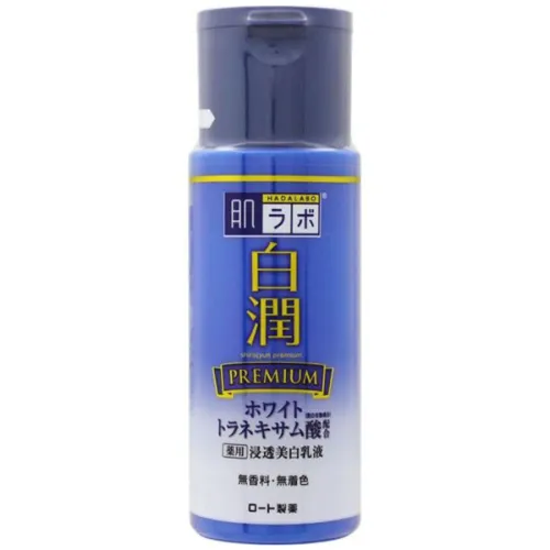 Преміум відбілювальне молочко Hada Labo Shirojyun Premium Medicated Whitening Milk з транексамовою кислотою, 140 мл.