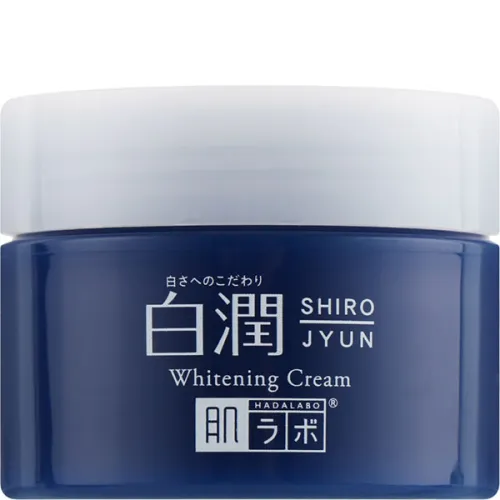 Відбілювальний крем для обличчя Hada Labo Shirojyun Medicated Whitening Cream з арбутином, 50 г.
