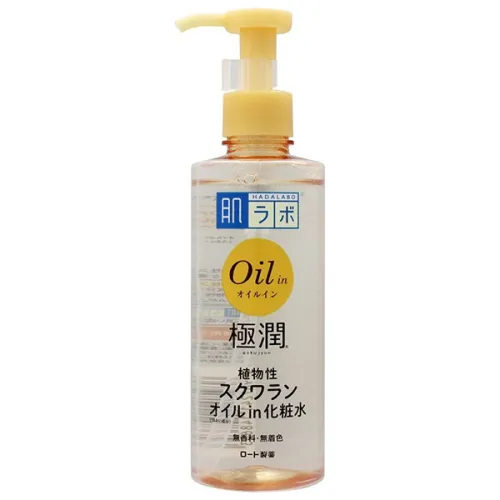 Зволожувальний лосьйон для обличчя Hada Labo Gokujyun Oil in Lotion з олією сквалан, 220 мл.