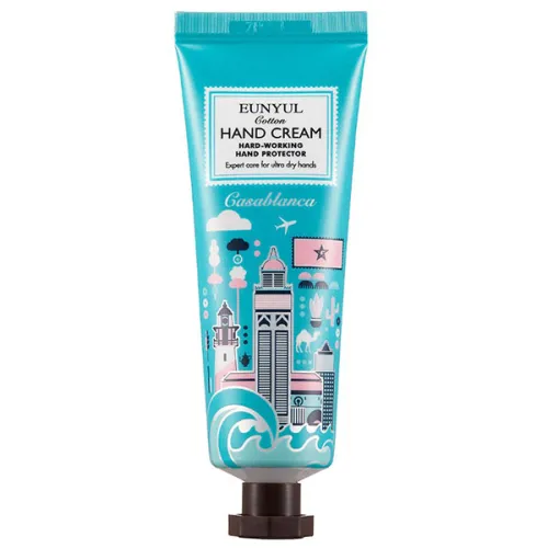 Крем для рук Eunyul Cotton Hand Cream з бавовною «Касабланка», 50 г.