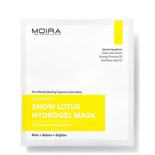 Гідрогелева маска для обличчя Moira Snow Lotus Hydrogel Mask