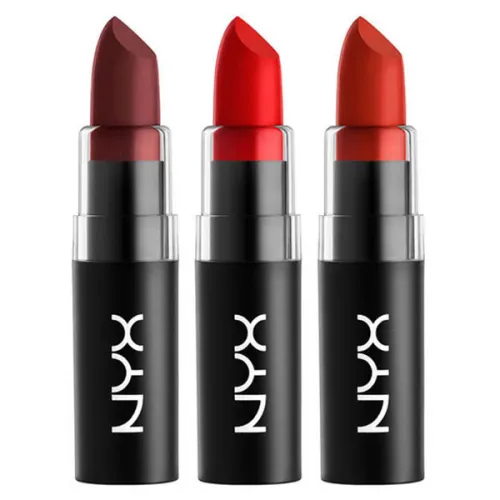 Набор матовых помад для губ NYX Matte Lipstick Set 4, 3 шт. х 4.5 г.